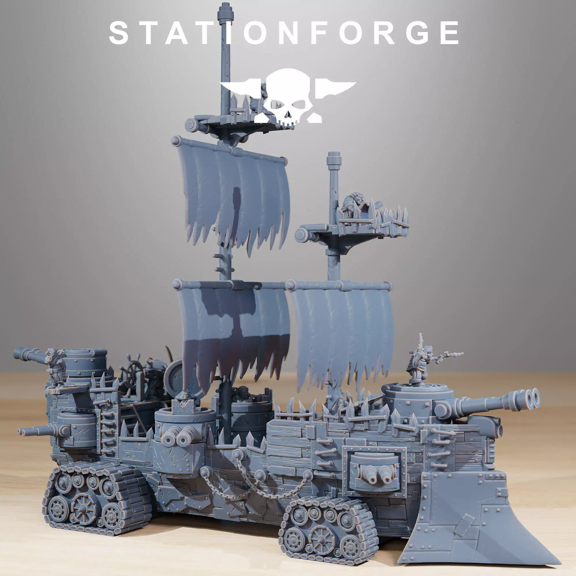 Gobs Pearl Battle Ship 3D print model_0
