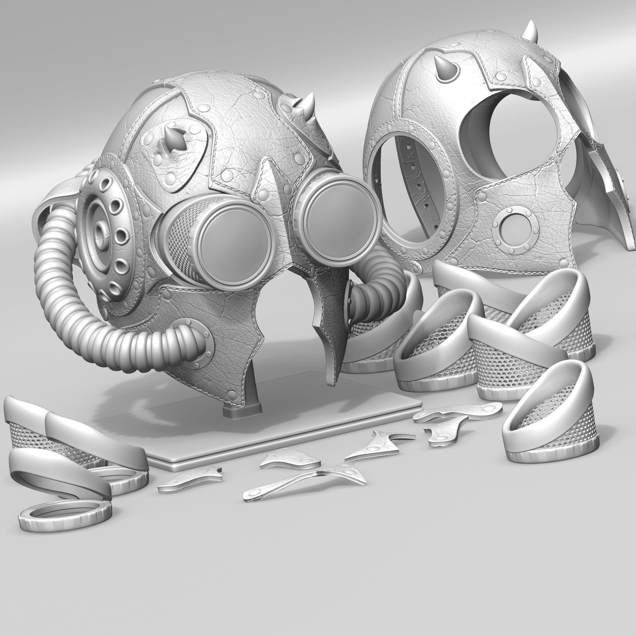 Collection of masks from the band GHOST BC 3D print model_8