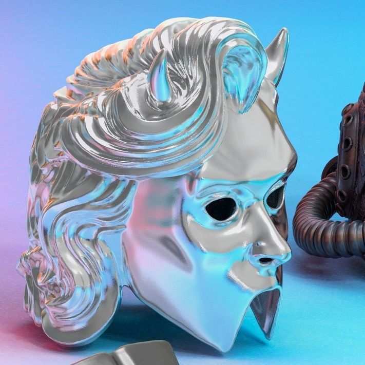 Collection of masks from the band GHOST BC 3D print model_4