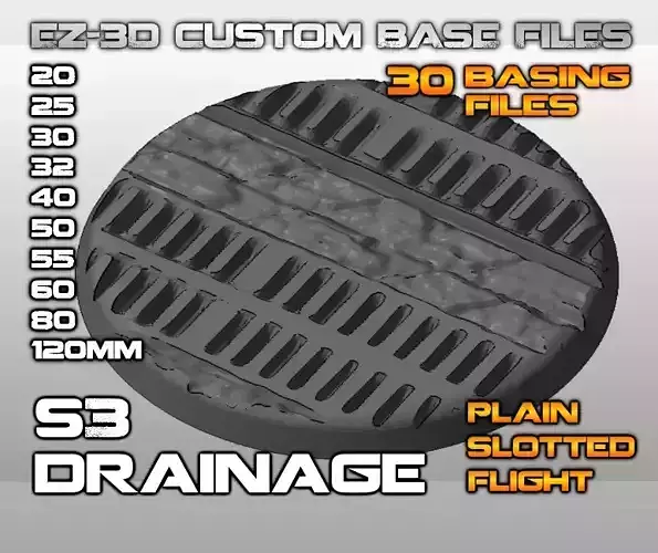 S3 - DRAINAGE 20-120mm Round Bases