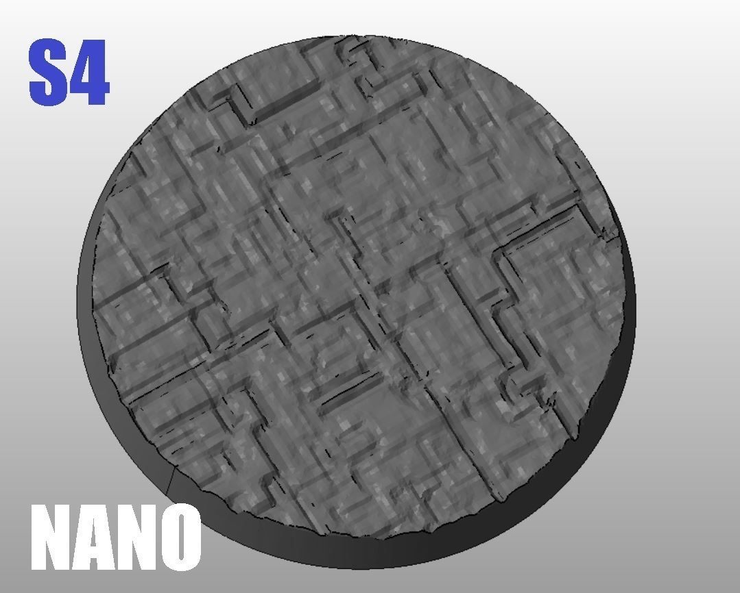 S4 - NANO 20-120mm Round Bases 3D print model_4