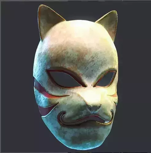 KAKASHI ANBU wood texture  MASK 3D print model