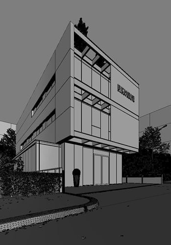 Office Building Cloudy and Sunny Full Scenes 3D model 3