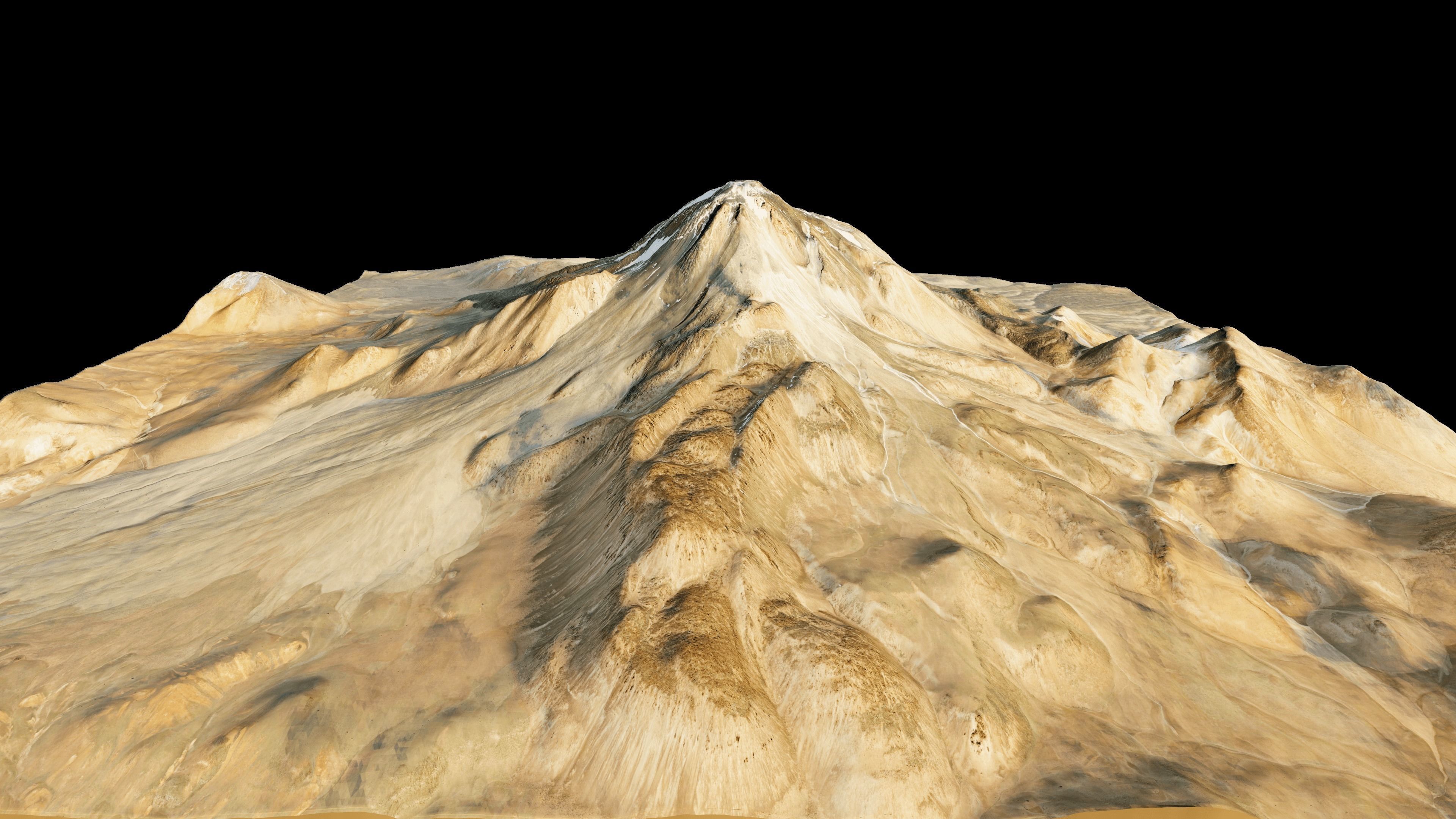 llullaillaco volcano 3d model terrain 3D model_5