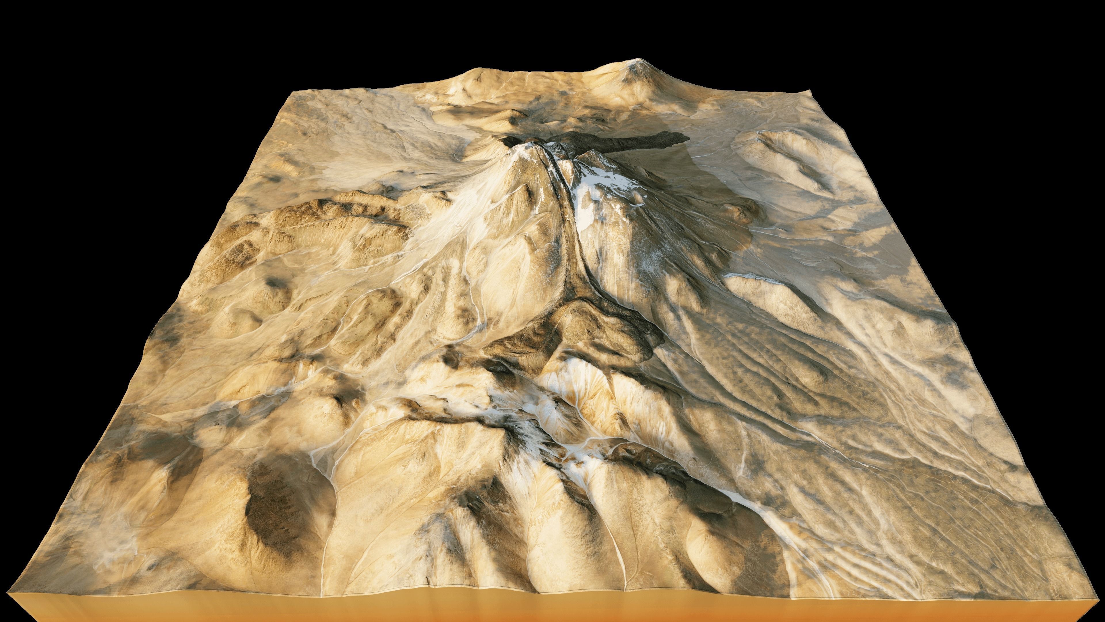 llullaillaco volcano 3d model terrain 3D model_10