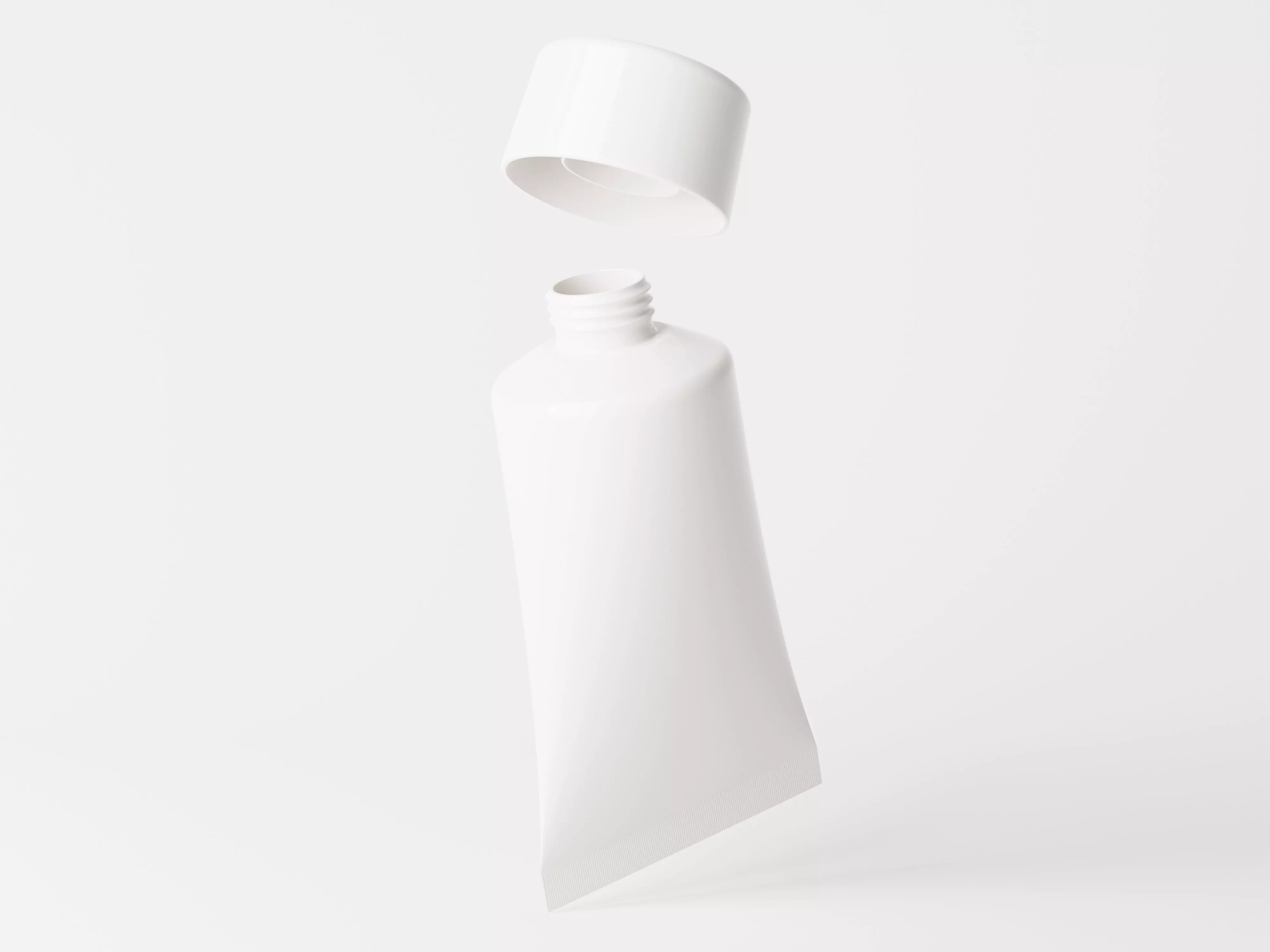 Travel Size Cosmetic Cream Tube Low-poly 3D model