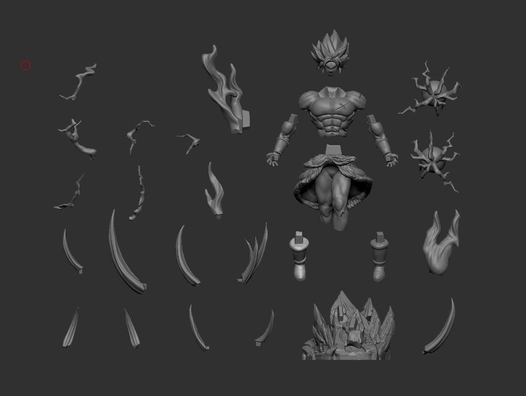  Broly Dragon Ball 3D Printable 2 3D print model_2