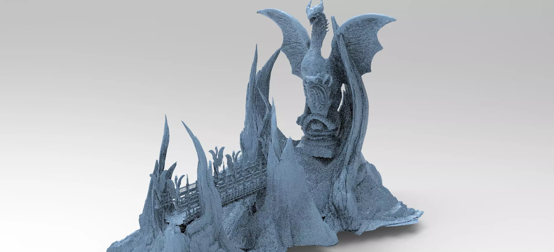 Asgardian serpent Mountain 3  3D model_0