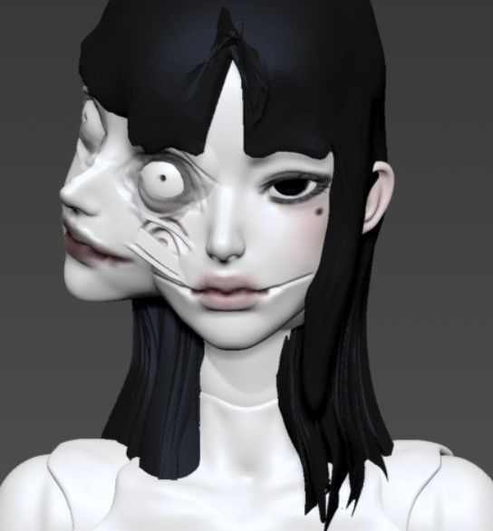 BJD girl doll inspired -Tomie by Junji Ito- 3D print model_2