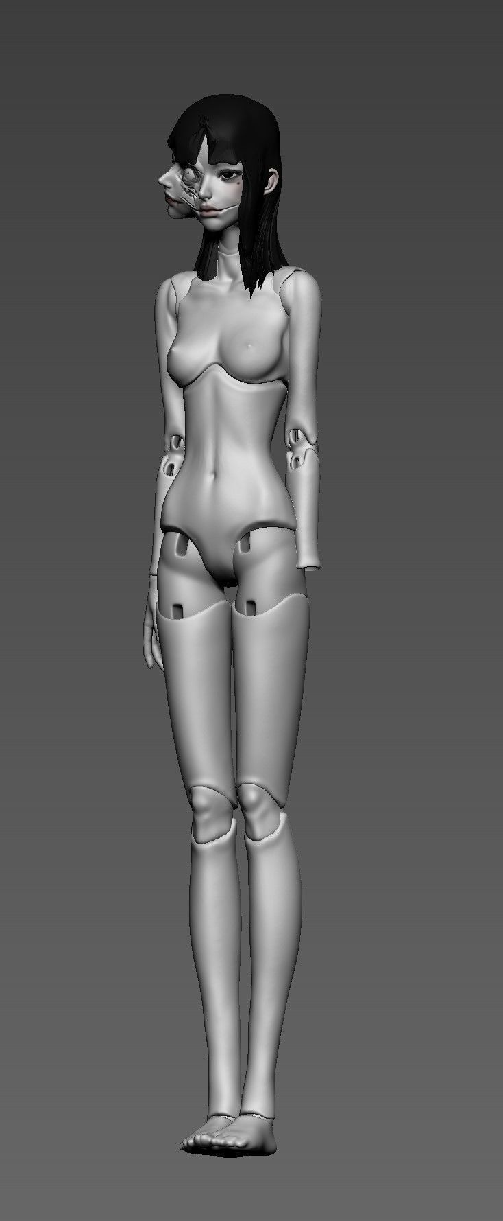 BJD girl doll inspired -Tomie by Junji Ito- 3D print model_4