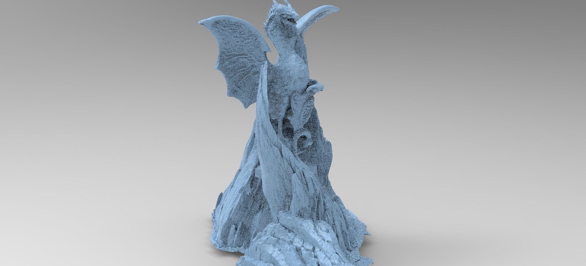 Dragon scythe mountain  3D model_1