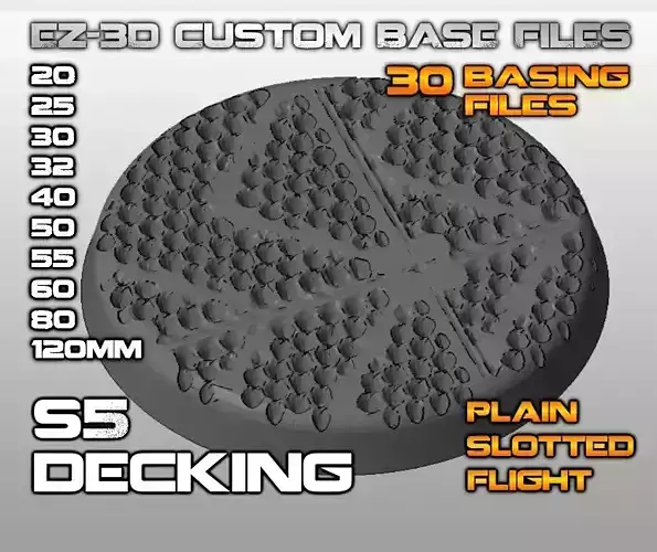 S5 - DECKING 20-120mm Round Bases