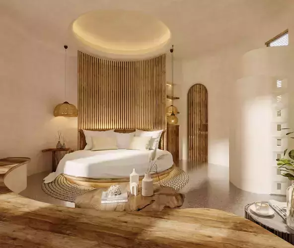 Homestay hotel room 3D model