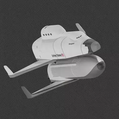 Shuttle-II Advanced Manned Launch System 3D model