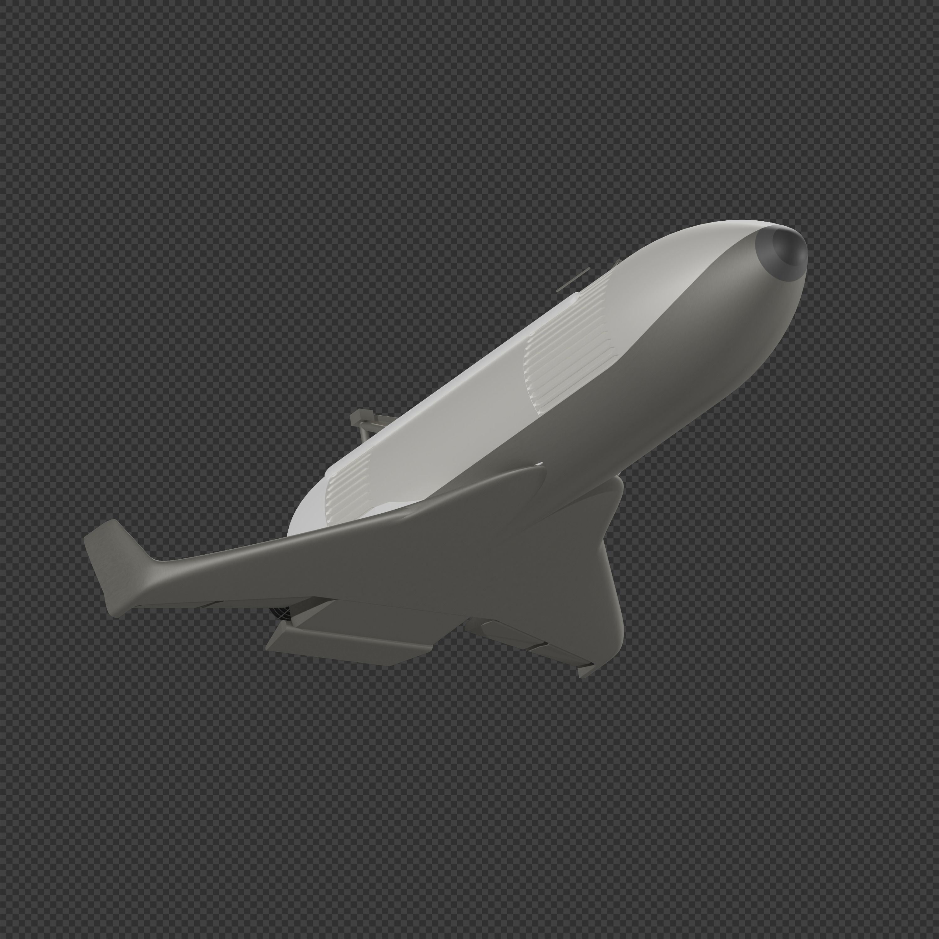 Shuttle-II Advanced Manned Launch System 3D model | CGTrader