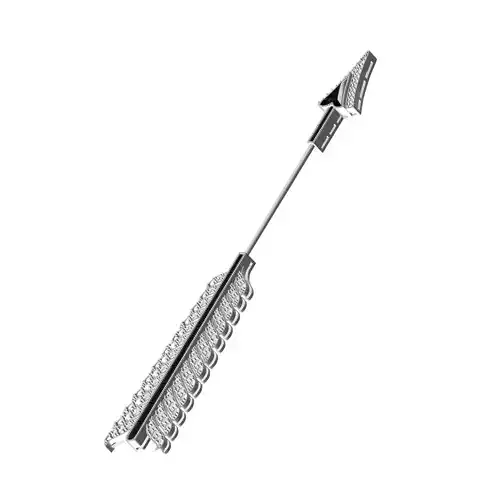 Antique Diamond Arrow Brooch 3D print model