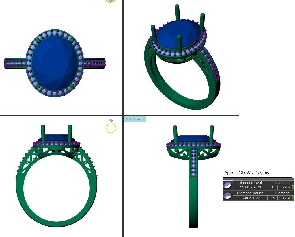 Ruby Ring 3D print model_1