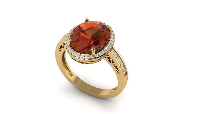 Ruby Ring 3D print model