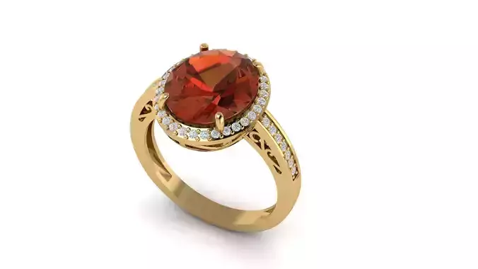 Ruby Ring 3D print model