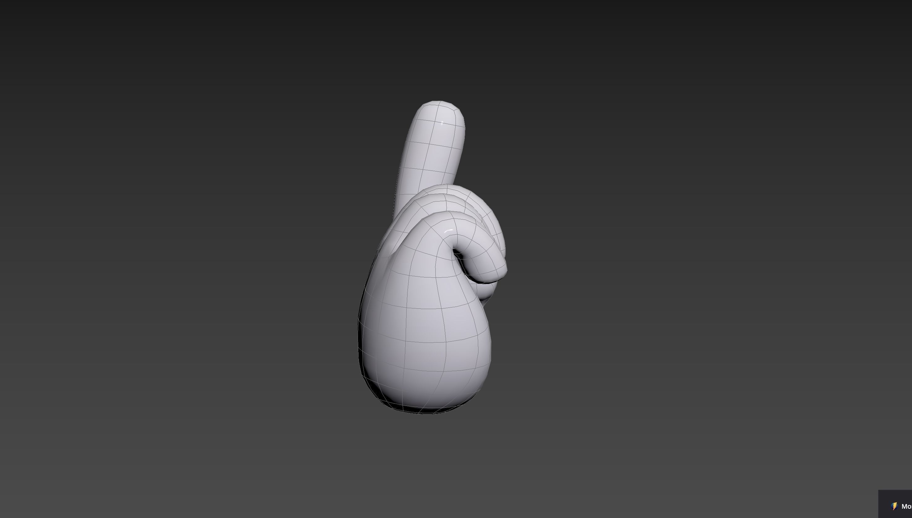 Cartoon Pointing Hand 3D model_16