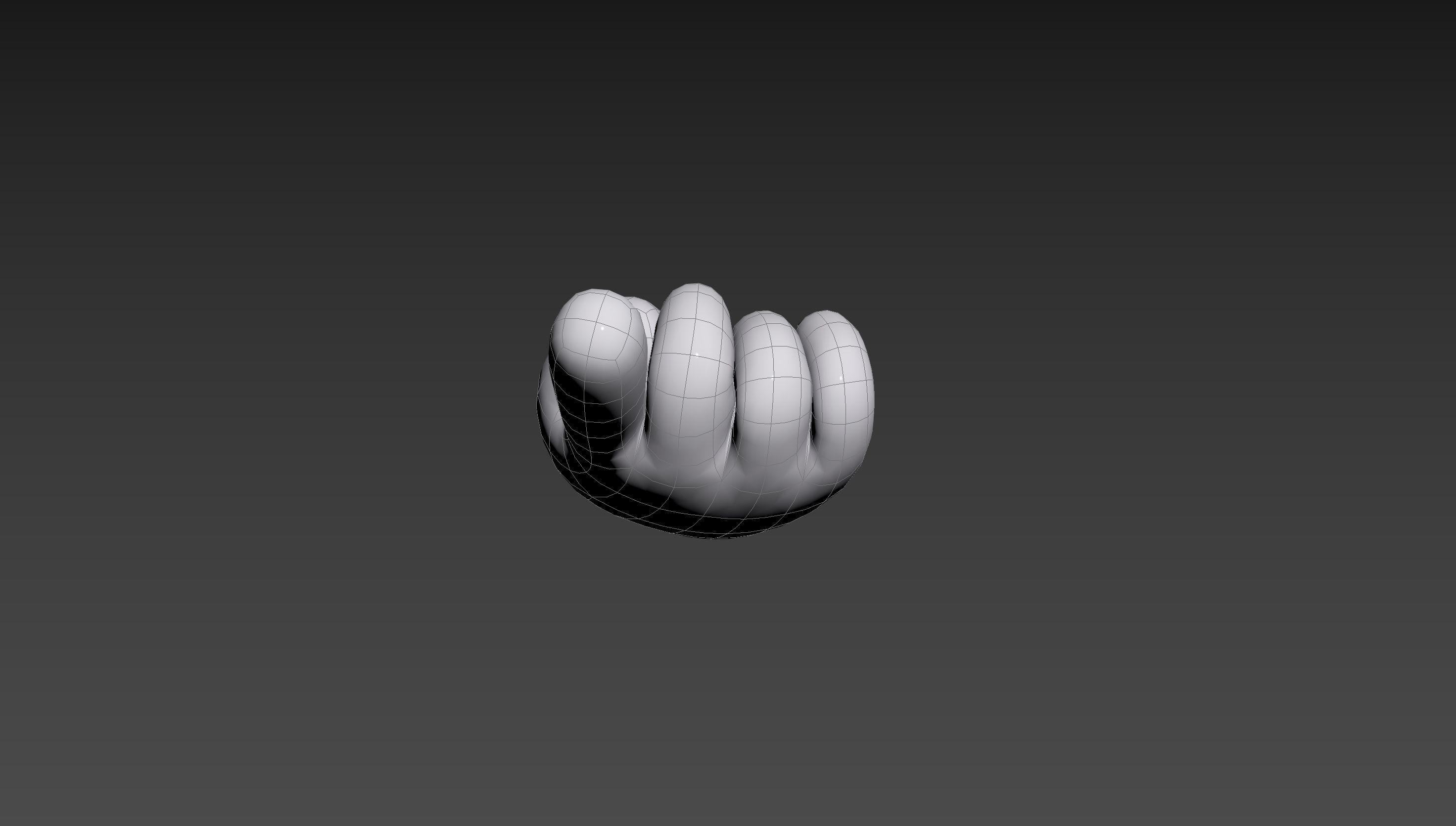 Cartoon Pointing Hand 3D model_20
