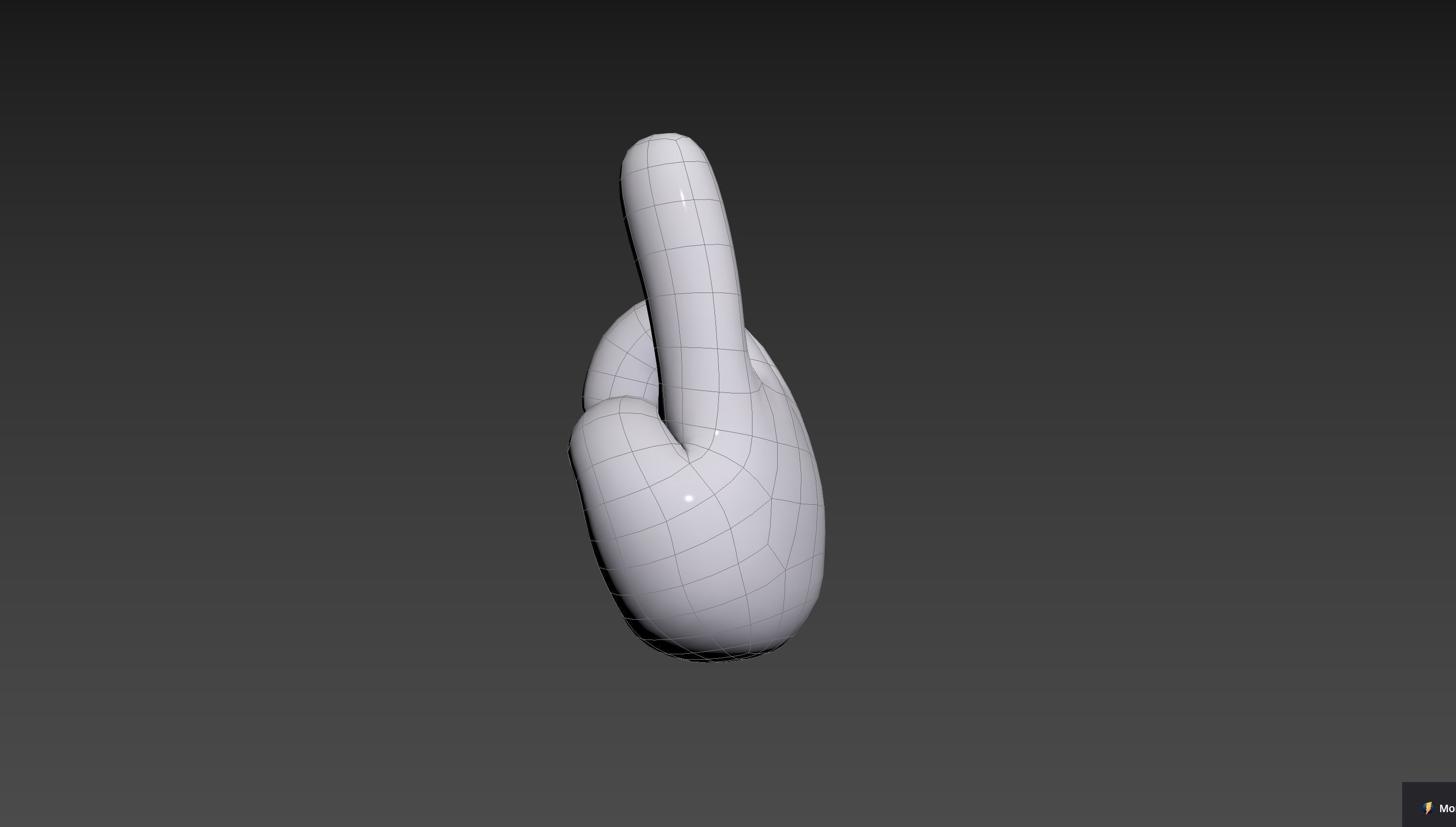 Cartoon Pointing Hand 3D model_22