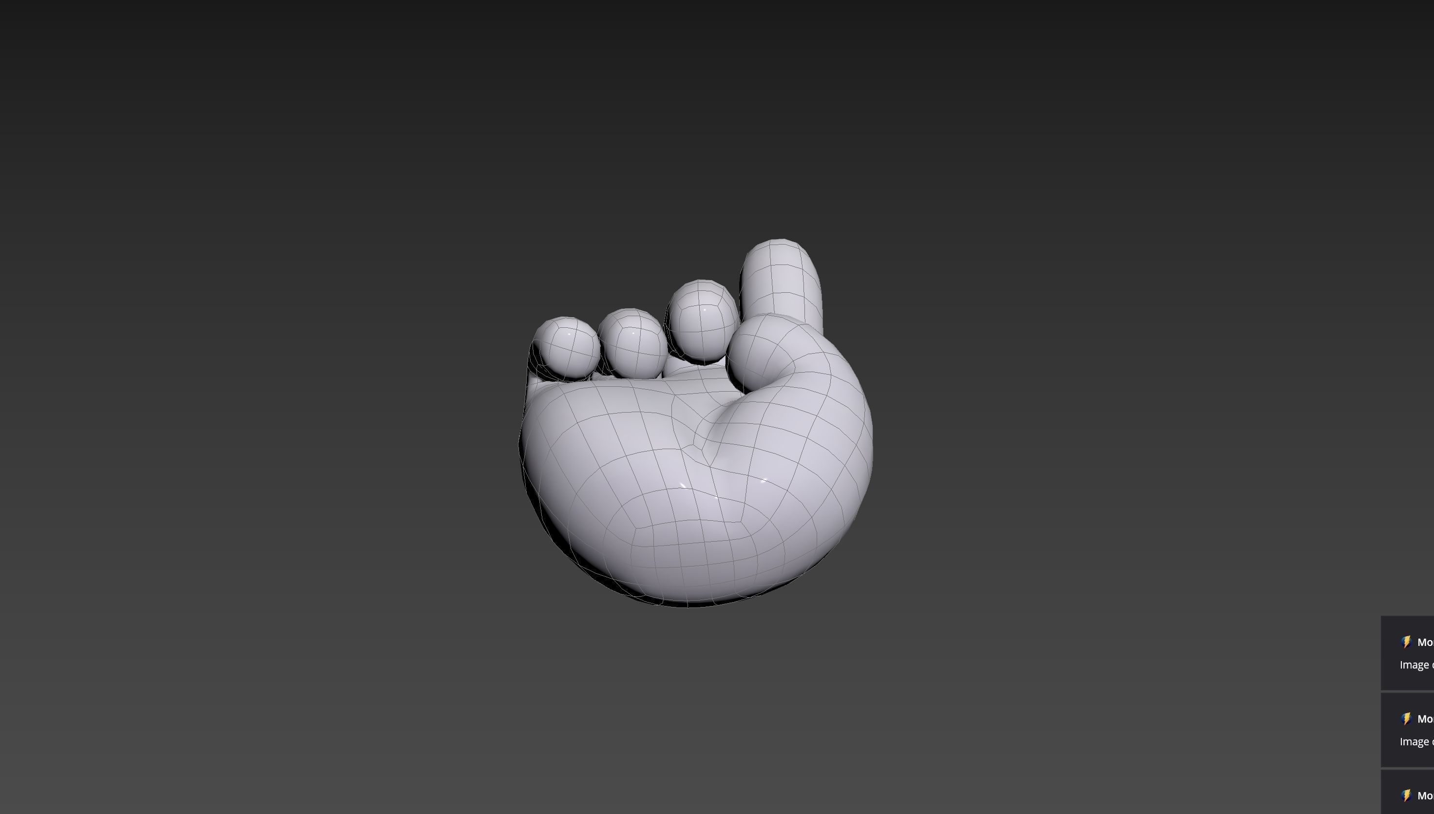 Cartoon Pointing Hand 3D model_24