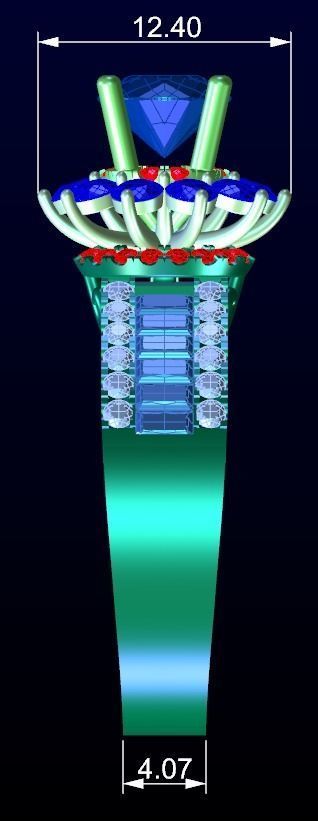 Engagement Ring 25 3D print model_6