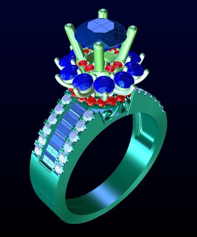 Engagement Ring 25 3D print model_4