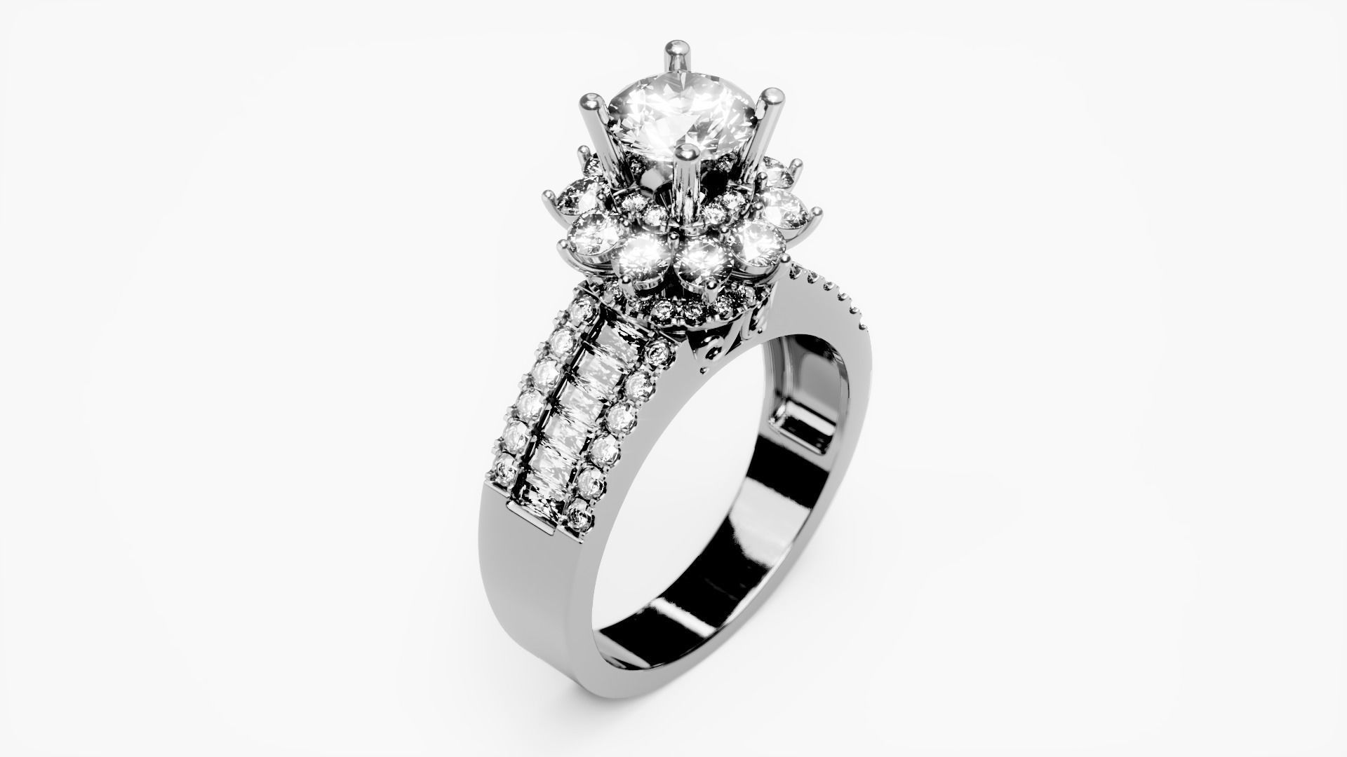 Engagement Ring 25 3D print model_1