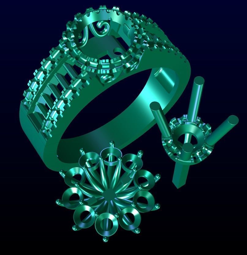 Engagement Ring 25 3D print model_8
