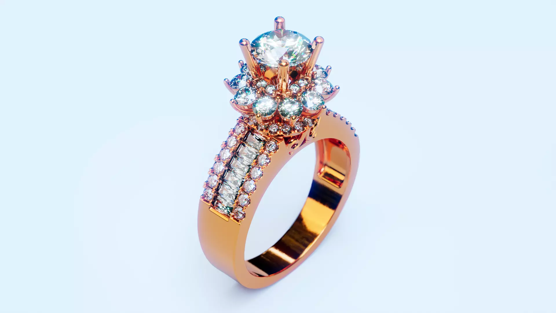 Engagement Ring 25 3D print model_0