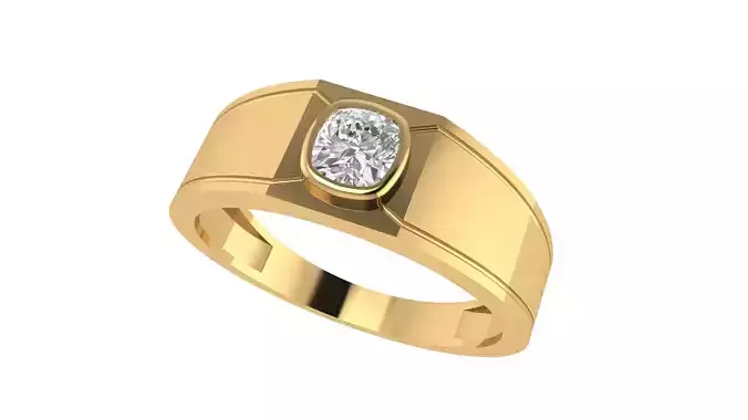 Yellow gold ring 