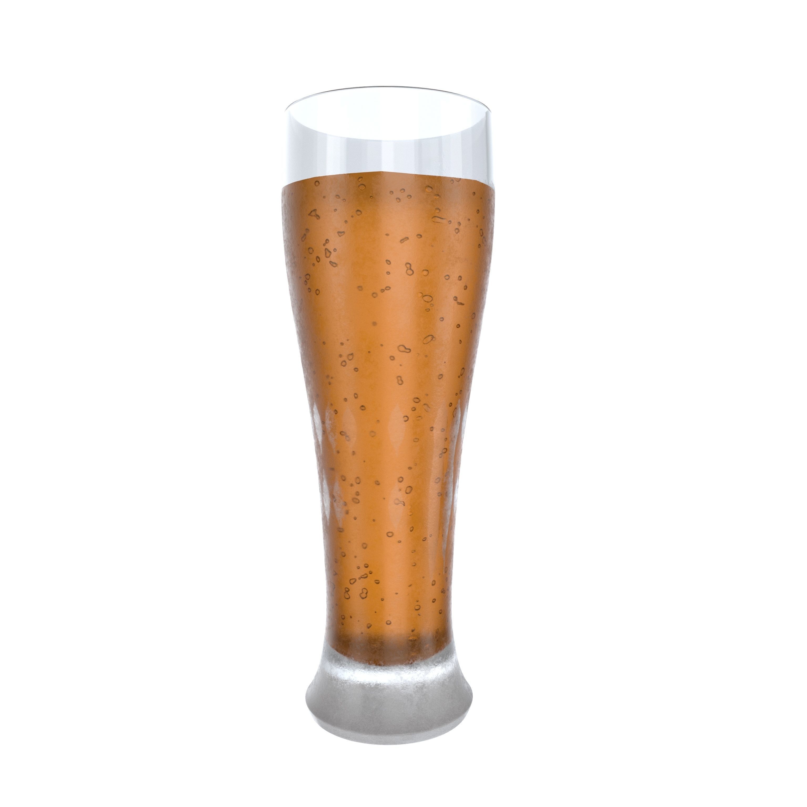 Beer glass  Free low-poly 3D model_2