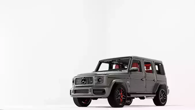 Mercedes AMG G63 LowPoly 3D Model Game Ready PBR FBX OBJ Low-poly 3D model