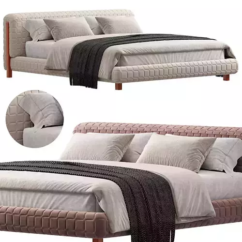  Upholstered Platform Bed By Homary