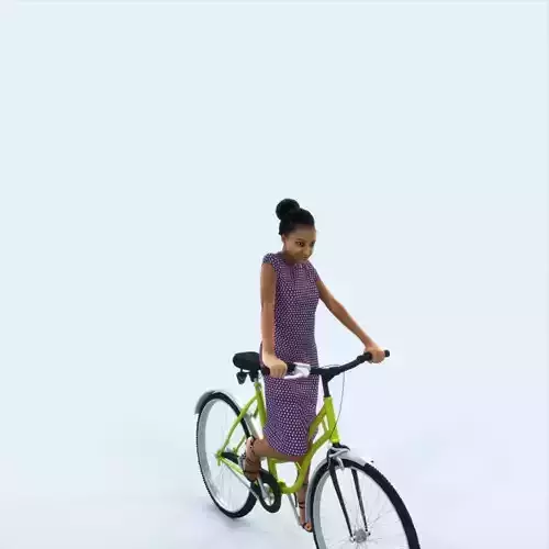 May 28K bicycle bike African American Elegant Black Woman