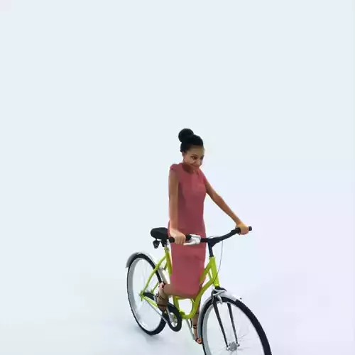 May 28J bicycle bike African American Elegant Black Woman