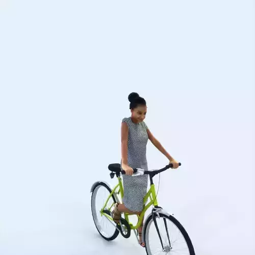 May 28C bicycle bike African American Elegant Black Woman