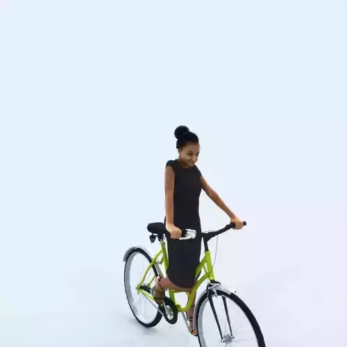 May 28B bicycle bike African American Elegant Black Woman