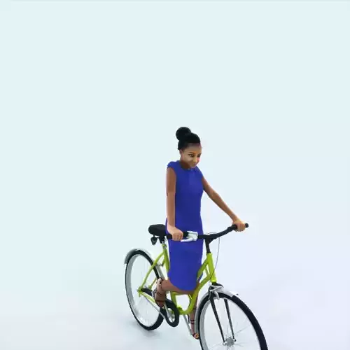 May 28A bicycle bike African American Elegant Black Woman