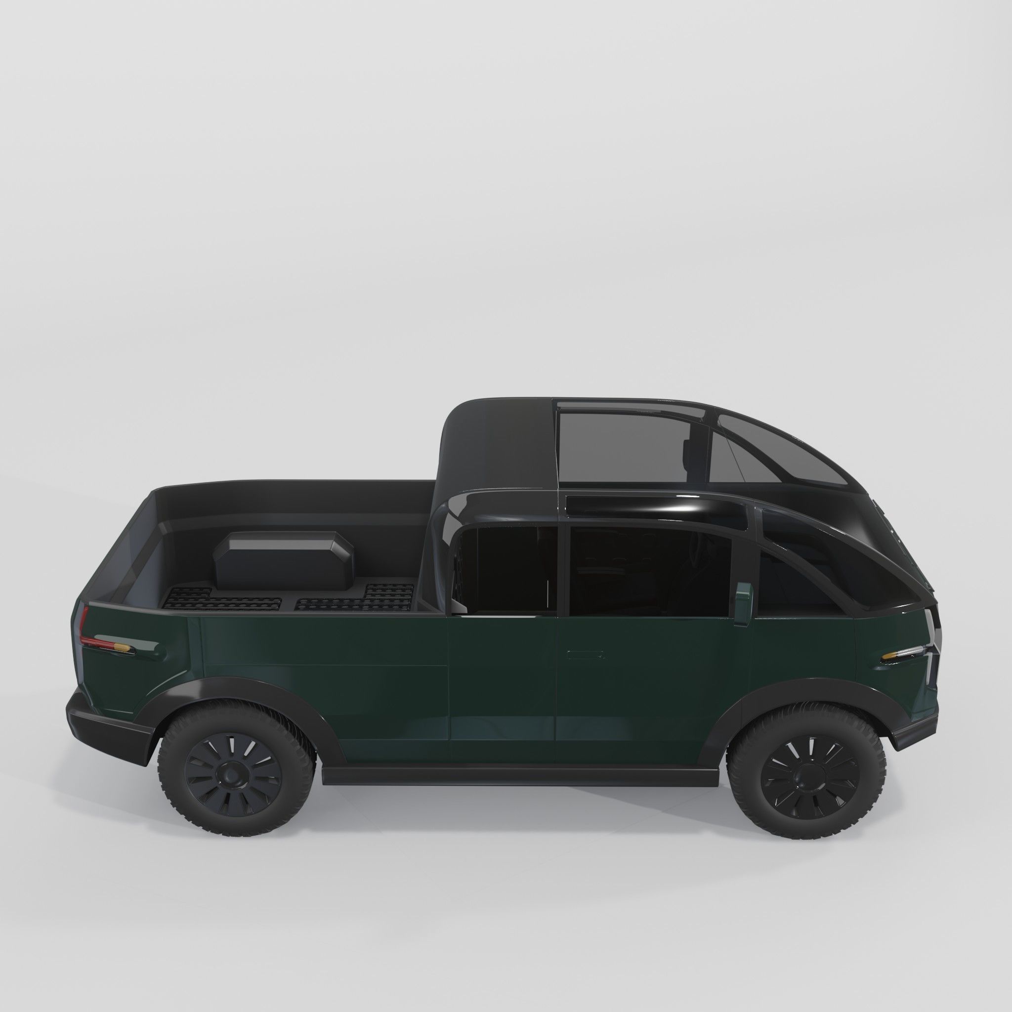 Canoo Pickup Green 3D model_3
