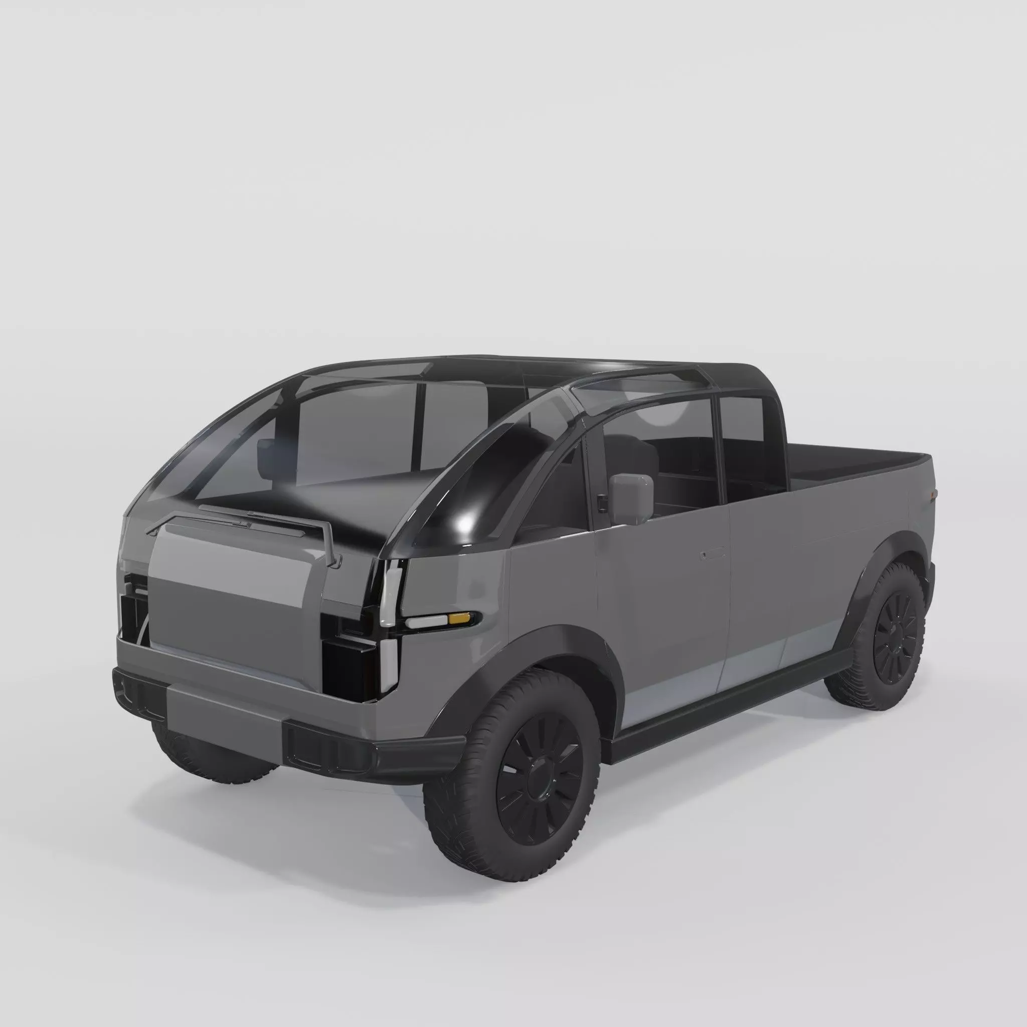 Canoo Pickup Grey 3D model_0