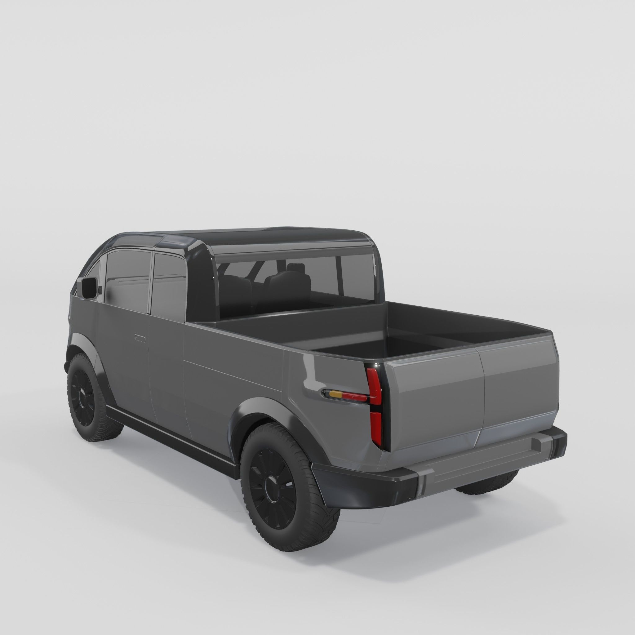 Canoo Pickup Grey 3D model_1
