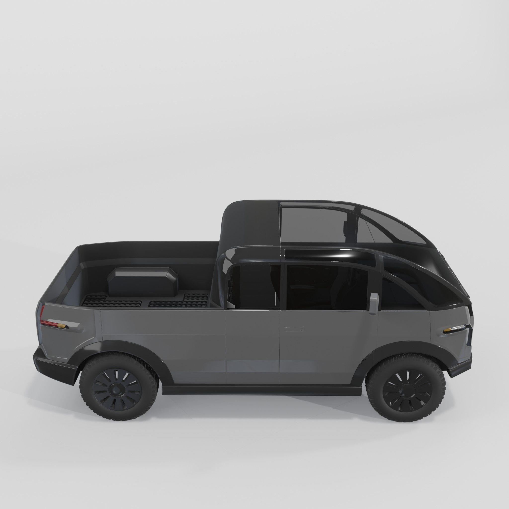 Canoo Pickup Grey 3D model_3