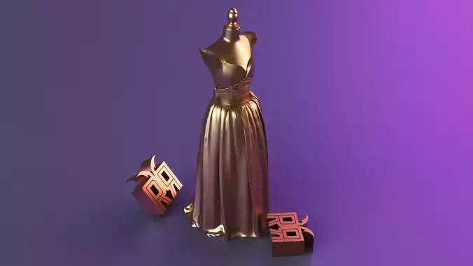 bride candle 3D print model