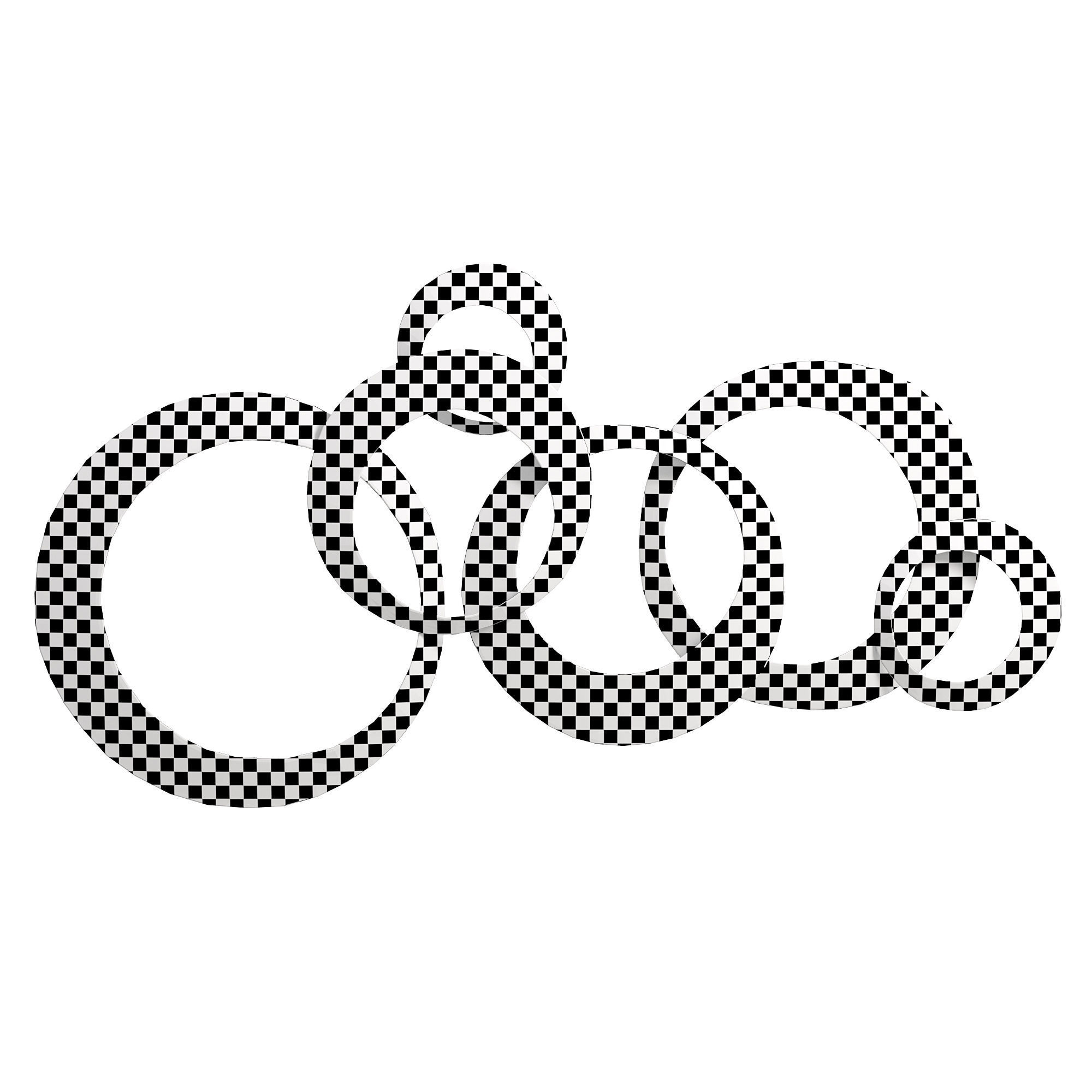 Orren ellis multi metallic ring wall decor  3D model_4