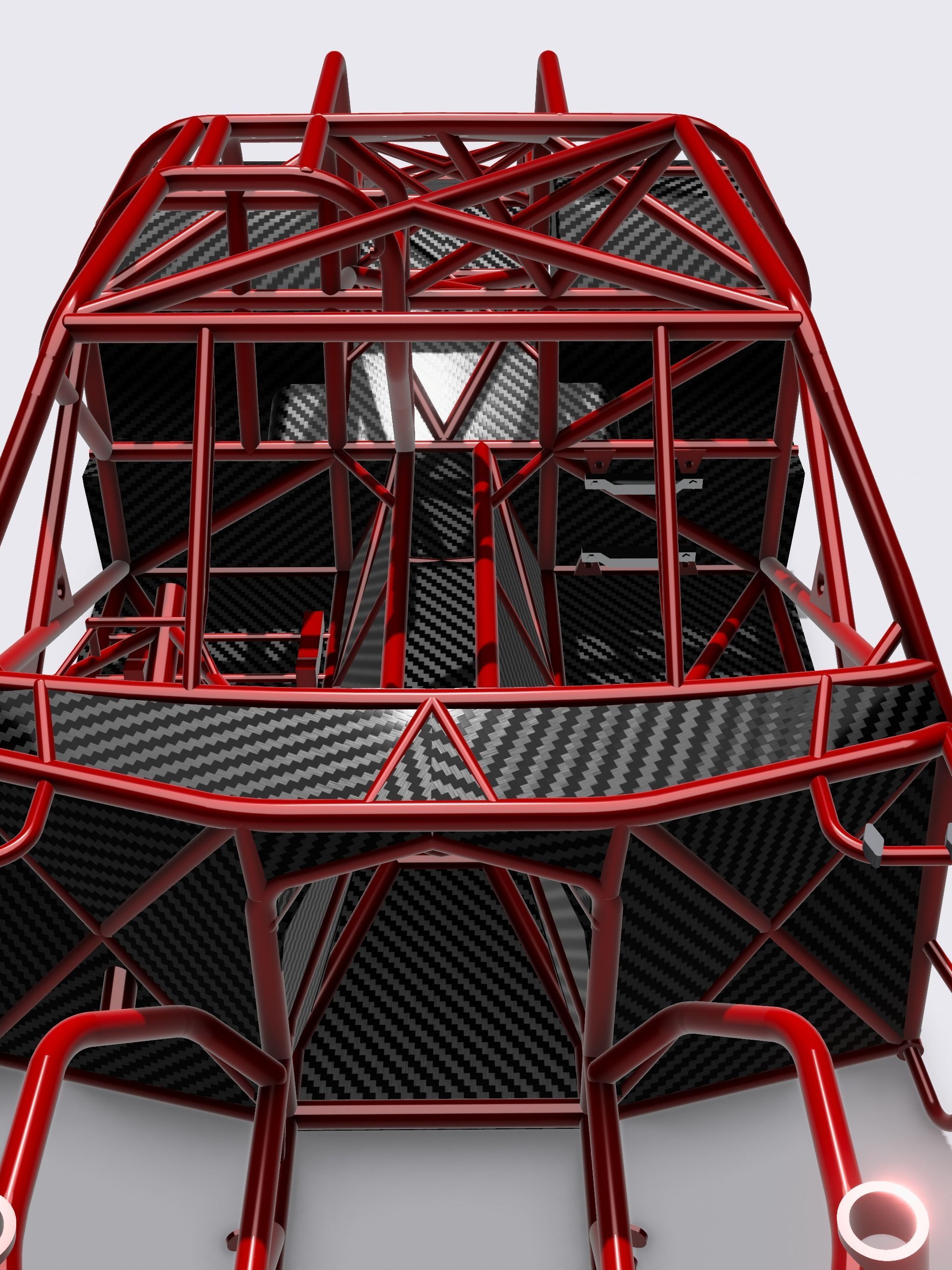 VC Valiant Promod tubular chassis with floors tubs firewall 3D print model_8