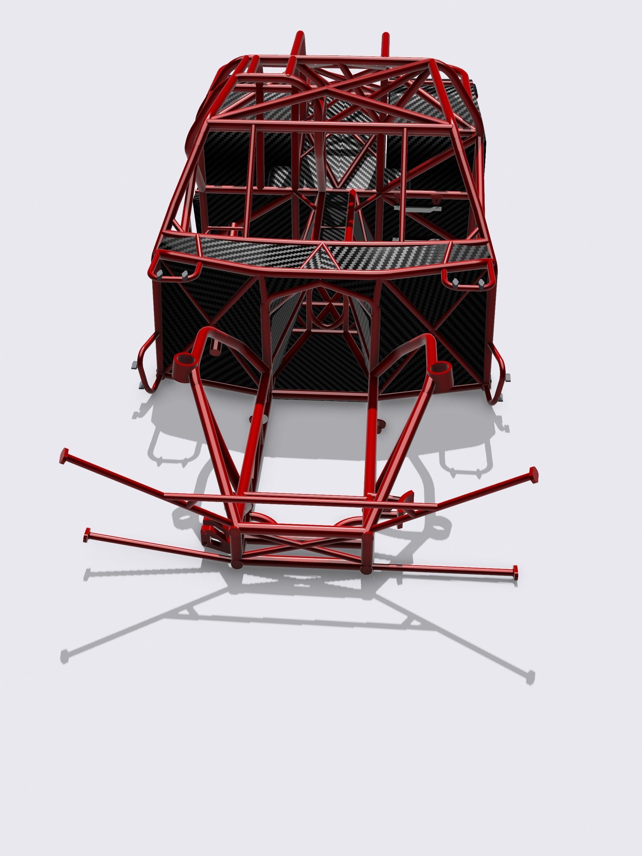 VC Valiant Promod tubular chassis with floors tubs firewall 3D print model_7
