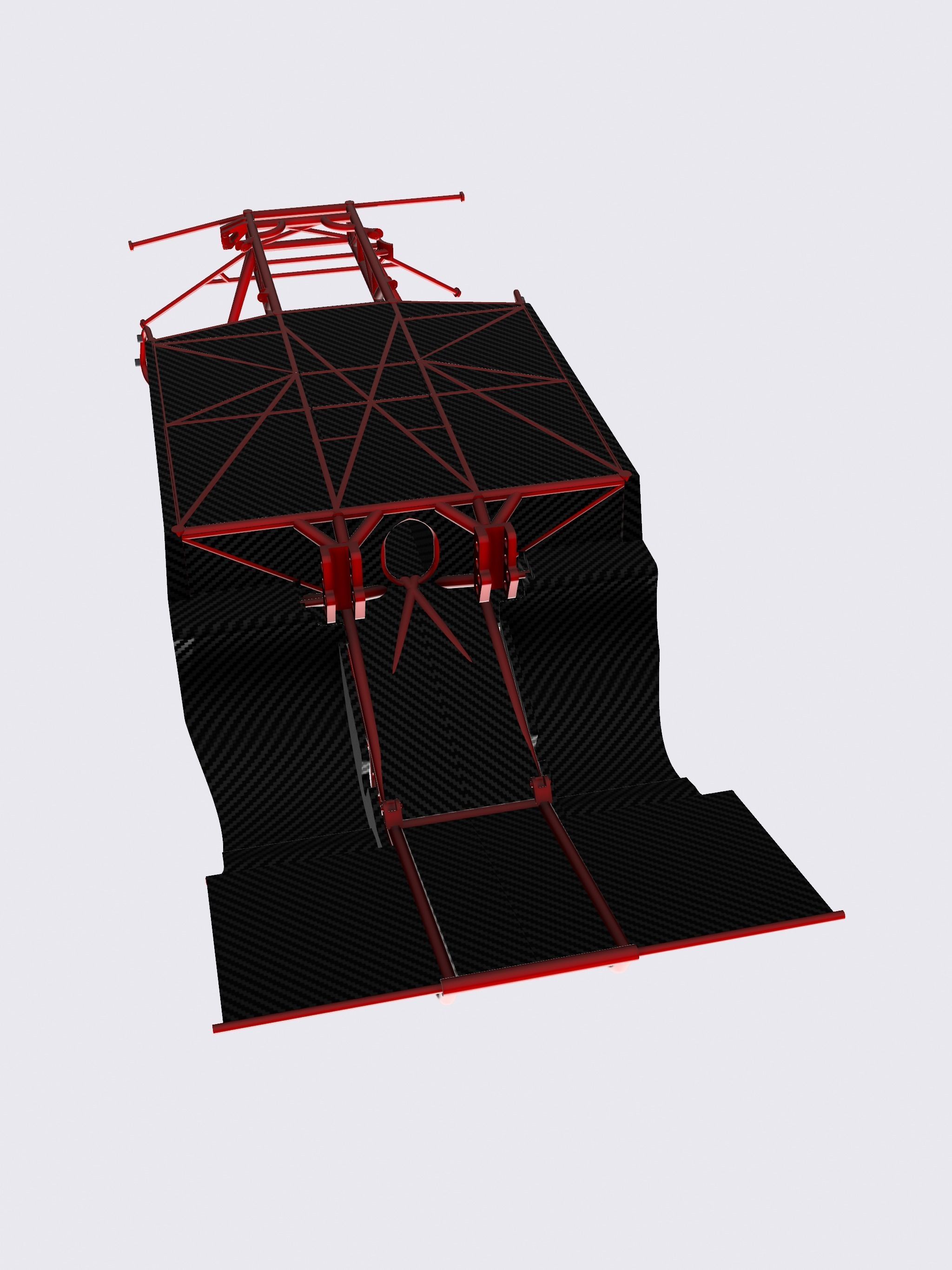 VC Valiant Promod tubular chassis with floors tubs firewall 3D print model_10